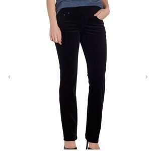 Jag Jeans Black High-rise Straight-leg Corduroy Pants Size 10
